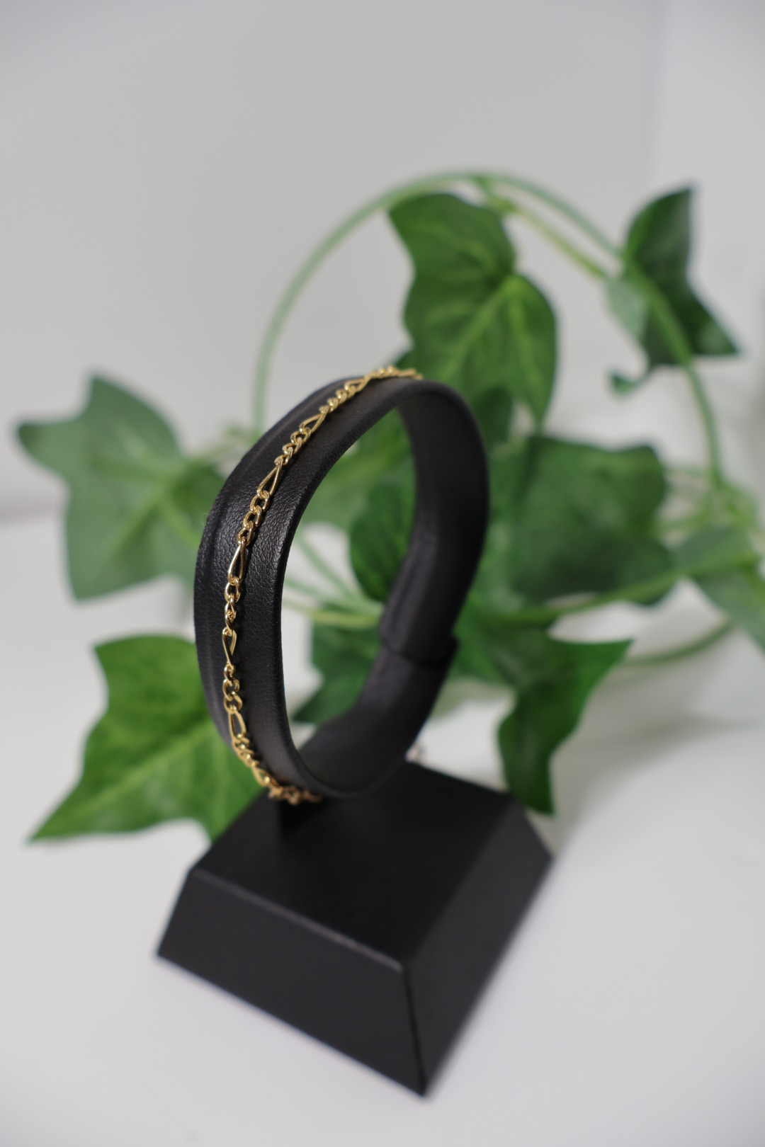 14kgアジャスター付きフィガロチェーンブレスレット