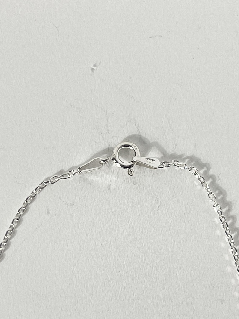 4mm キュービックジルコニアスクエアネックレス - 画像 (4)