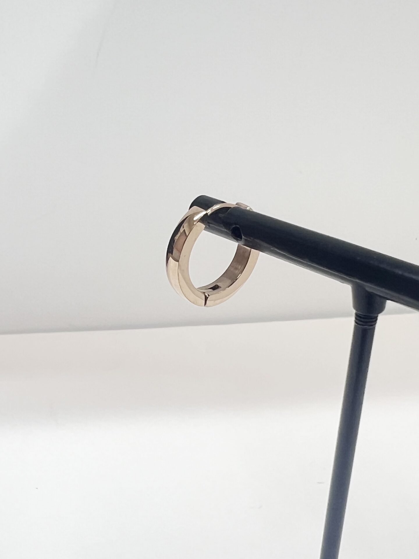 18G シンプルフープボディピアス(ピンクゴールド)